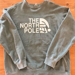 North Pole Green Holiday Crewneck Sweatshirt